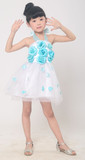 2016热卖儿童表演演出服装女拉丁芭蕾舞蹈女童仙女公主半身裙服饰
