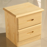 简约现代 实木家具 松木实木床头柜 收纳柜柜子储藏柜 抽屉柜