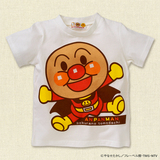 日本代购西松屋正品16年夏季面包超人宝宝短袖T恤 儿童纯棉夏装T