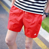 潮男夏季薄款男式短裤三分裤速干沙滩裤外贸男士户外运动裤