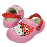 新款 Crocs/卡骆驰童鞋 Hello Kitty可爱保暖女童拖鞋 15870