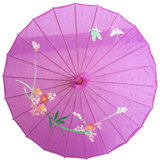 儿童美人吟舞蹈伞工艺伞大小号演出道具油纸伞装饰伞古典花绸布伞
