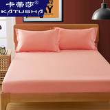 卡蒂莎纯色床笠单件 全棉纯棉床垫套床罩席梦思保护套1.5 1.8m床