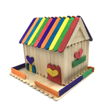 礼物雪糕棒木条diy手工制作房子建筑模型材料包 小学生生日创意