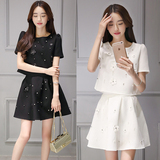 夏天2016新款蓬蓬裙套装裙两件套裙子套装夏季学生韩版女生连衣裙