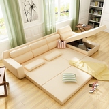 创意客厅组合宜家小户型布沙发床日式现代简约可拆洗转角布艺沙发
