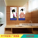 日本浮世绘壁画日式酒店 画家居装饰画仕女图美人图料理店挂画 无
