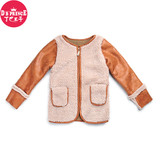 秋冬季新韩版儿童装加绒加厚棉衣宝宝拉链衫夹克男童上衣外套