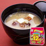 日本进口食品 永谷园酱汤六种口味味噌汤 味增汤家庭装 12袋 166