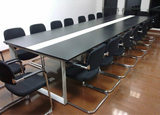 办公家具简约现代办公桌培训会议桌大小型洽谈桌黑白组合长条桌