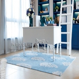 简约欧式地中海地毯客厅茶几沙发地毯卧室床尾手工腈纶地毯定制
