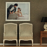 婚纱照放大欧式相框挂墙20-60寸照片制作 创意画框定做含相片冲印