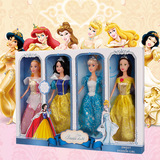 Disneys迪士芭尼比公主娃娃白雪公主长发灰姑娘爱莎睡美人礼物