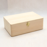 樟子松木盒收纳盒翻盖纯实木礼品盒木质储物收藏盒长方形定制批发