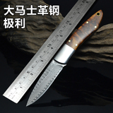 大马士革手工刀锻打北欧小猎刀收藏级使用实用户外刀花纹钢工艺刀