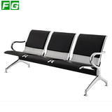 FG厂家直销三人位连排椅机场等候椅候诊椅公共座椅钢制排椅翻板椅