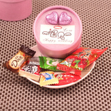 欧式创意喜糖紫色盒含费列罗好时德芙巧克力结婚成品喜糖盒装批发