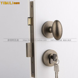 简约欧式门锁室内纯全铜锁芯仿古铜门锁做旧门锁复古美式房门球型