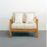 实木沙发组合 实木简约客厅家具 中式木架沙发 小户型老松木沙发