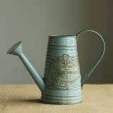 美式乡村田园家居装饰品创意复古铁艺花瓶花器1957铁皮壶洒水壶
