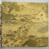 古典艺术现代中式山水画壁纸清明上河图书房茶楼餐厅酒店工程墙纸
