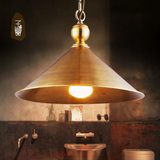 子兰灯饰欧式个性复古全铜单头鱼线餐吊灯咖啡厅卧室书房餐厅灯具