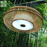 新中式客厅卧室吊灯 日式茶室禅意创意温馨个性竹艺术灯 中式吊灯