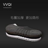 VVQI男士商务简约船袜子毛圈加厚棉袜浅口隐形袜硅胶防滑运动防臭