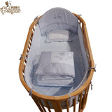 书桌沙发圆床BB童床欧式进口榉木婴儿床全实木多功能无漆环保可变