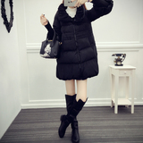 韩版冬装新款棉羽绒衣加厚羽绒服女中长款学生立领保暖棉袄外套