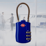 出国海关锁 tsa密码锁旅行安全钢丝锁锁行李锁通关锁箱包锁
