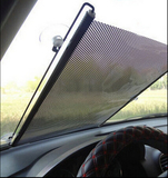汽车遮阳挡自动伸缩卷帘吸盘式遮阳帘遮光垫隔热阳台天窗防晒帘