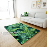 可定制尺寸个性绿色植物客厅地毯沙发垫茶几房间地垫无味环保可洗