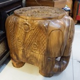 特价泰国进口手工木雕茶几东南亚招财镇宅实木大象换鞋凳客厅门厅