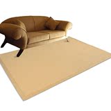 富兴地毯 新西兰进口纯羊毛卧室床前毯客厅茶几沙发纯色定制