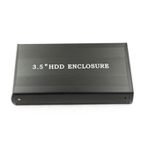 黑色3.5寸串口移动硬盘盒 USB2.0接口 台式机SATA串口硬盘盒 包邮