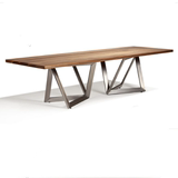 美式乡村 Loft工业风办公桌 实木铁艺餐桌复古书桌会议桌长桌