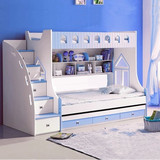 儿童子母床上下床家具 双层床1.2米1.5高低床母子床实木组合拖床