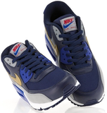 韩国代购Nike/耐克 耐磨气垫跑步鞋系带休闲男子运动鞋 深蓝色