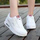 时尚休闲鞋女运动跑步鞋韩版学生气垫鞋女单鞋 白色 37