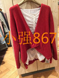 专柜正品代购斯琴SIQIN 2016年春夏款红色针编织衫AFCB007 958