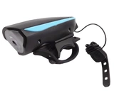 aq2016新款新款山地自行车前灯电喇叭带灯车铃高亮LED电