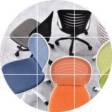 电脑椅创意员工转椅升降游戏椅钢制脚休闲网布透气会议办公椅家用