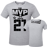 MVP邓肯21号 石佛 篮球运动衣服夏季新款男士短袖T恤纯棉大码上衣
