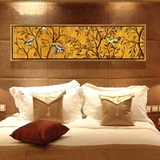 卧室装饰画客厅现代简约无框画床头挂画横幅有框墙画壁画吉祥树