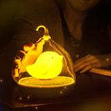 【包邮】韩式创意鸟笼LED小夜灯旅行便携智能随手灯桌面触碰台灯