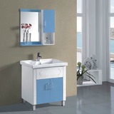 落地式浴室柜PVC组合洗脸盆洗手池卫浴柜落地70cm带搓衣板洗衣盆