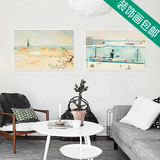 简约现代小清新北欧风景山水淡雅欧式客厅卧室沙发背景墙装饰画