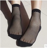 5双装韩国热卖女性感渔网眼短袜丝袜