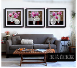 2015新品现代客厅装饰画卧室床头挂画花卉有框画卡纸有机玻璃壁画